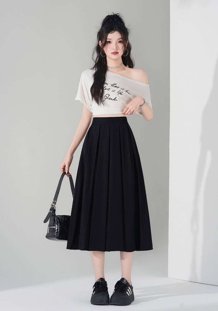 Spring and summer pure summer show young A-line skirt
