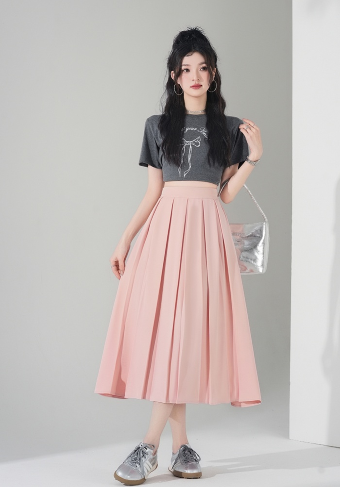 Spring and summer pure summer show young A-line skirt
