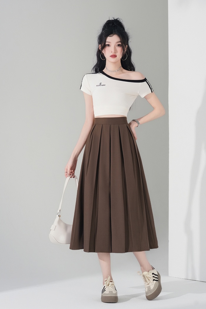 Spring and summer pure summer show young A-line skirt