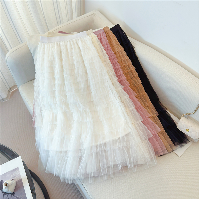 Gauze cake short skirt summer skirt for women