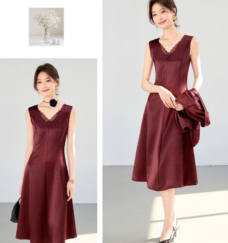 Thin summer business suit profession dress for women