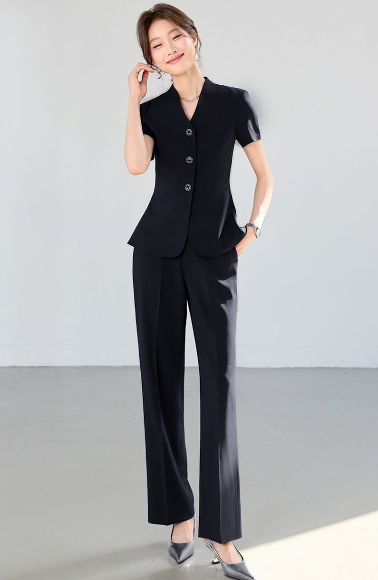 Profession coat thin business suit 2pcs set for women