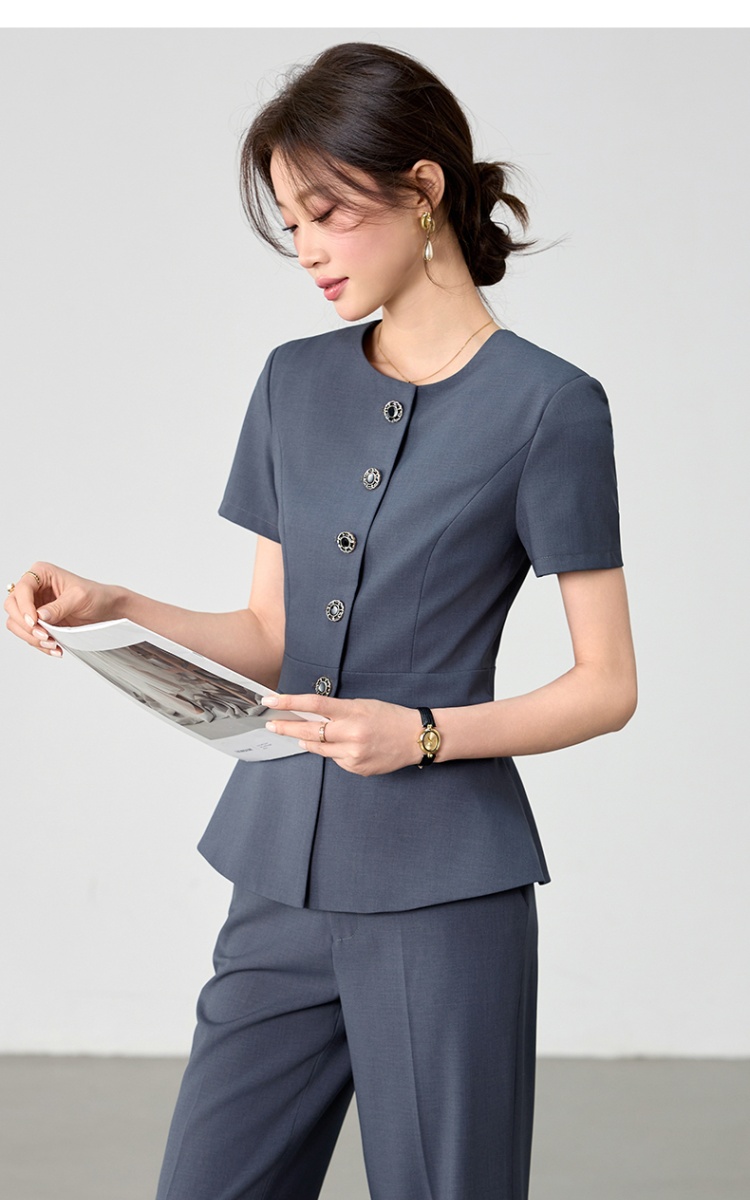 Thin profession business suit summer coat a set
