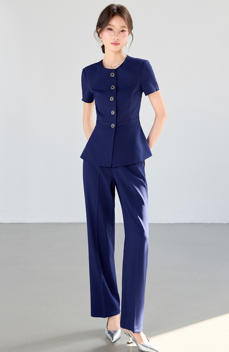 Thin profession business suit summer coat a set