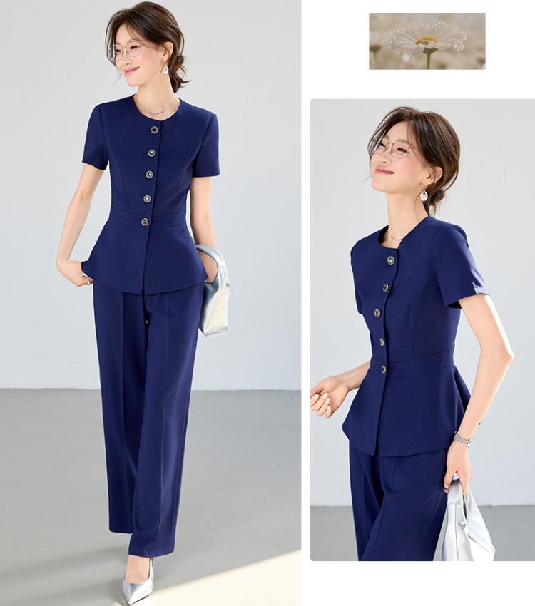 Thin profession business suit summer coat a set