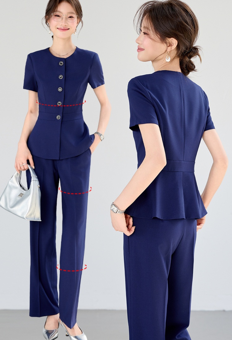 Thin profession business suit summer coat a set