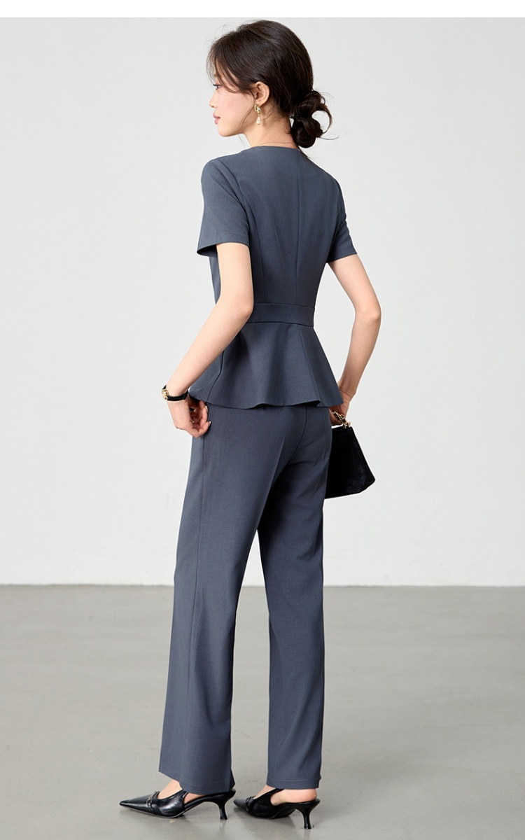 Thin profession business suit summer coat a set