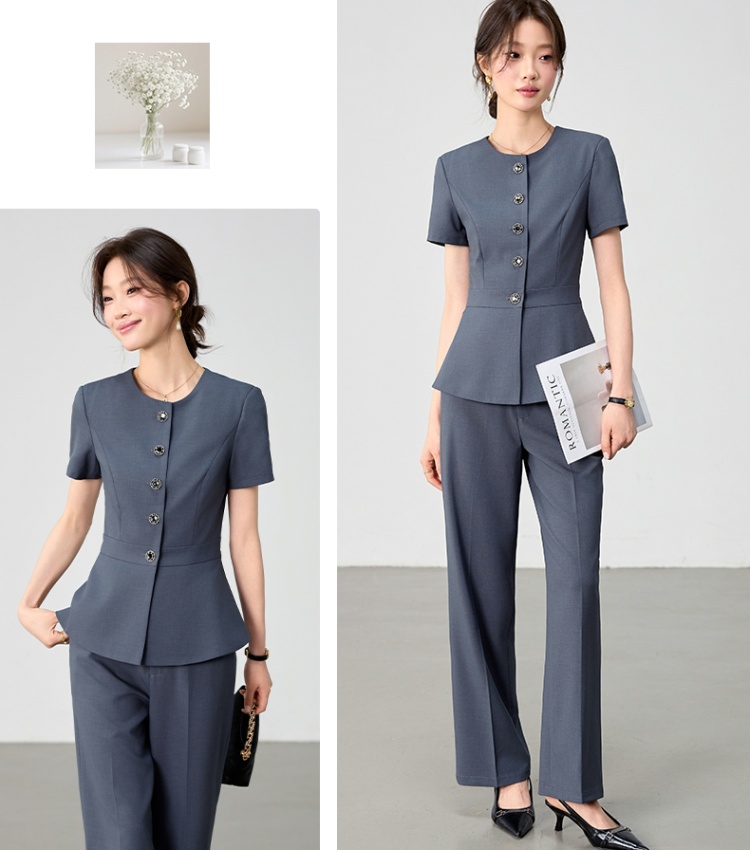 Thin profession business suit summer coat a set