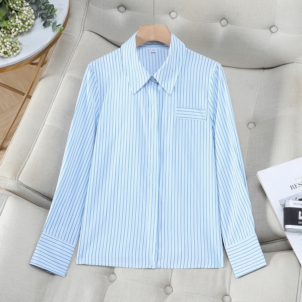 Casual loose tops all-match commuting shirt for women
