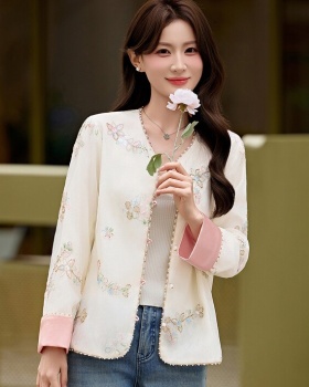 Jacquard embroidery spring fashion temperament coat