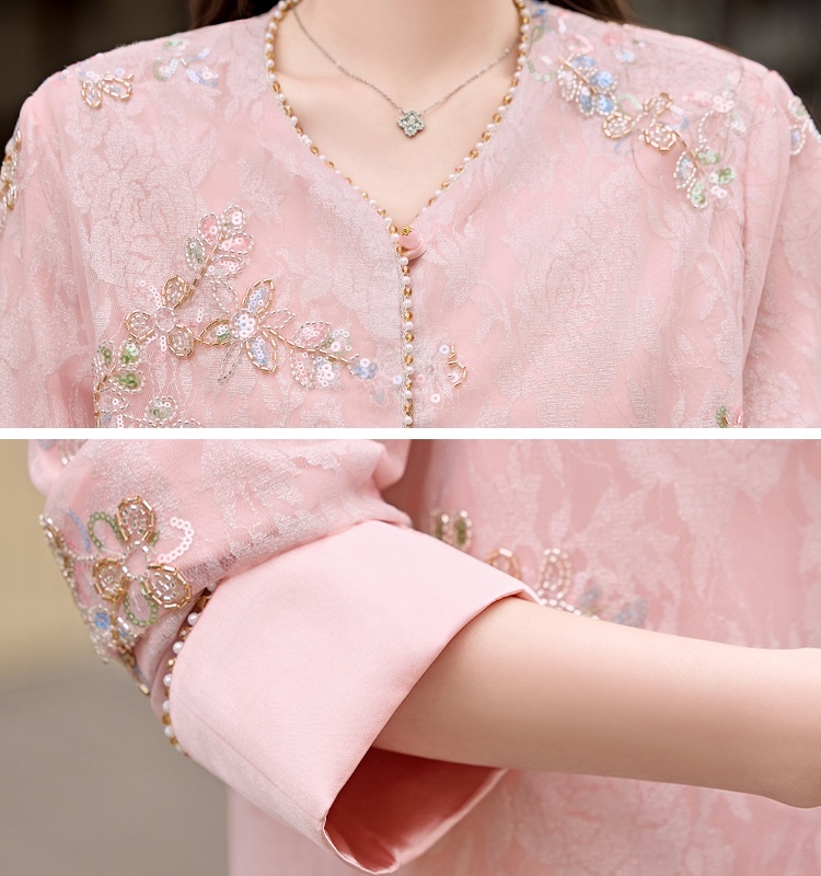 Jacquard embroidery spring fashion temperament coat