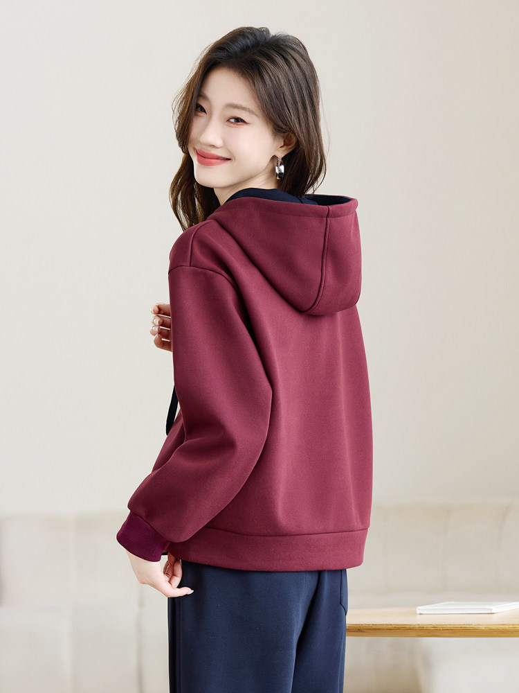 Western style tops spring and autumn hoodie for women
