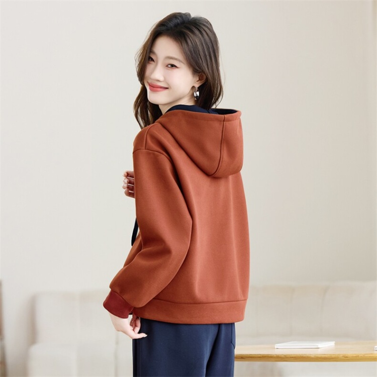 Western style tops spring and autumn hoodie for women