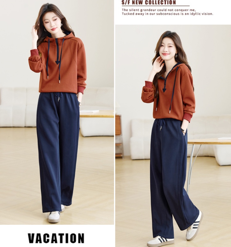 Western style tops spring and autumn hoodie for women