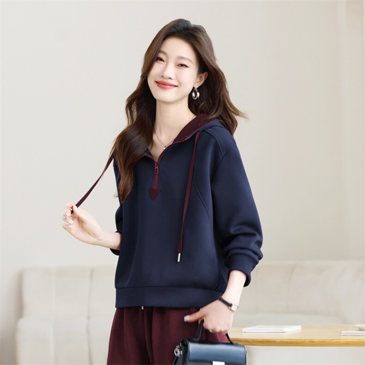 Western style tops spring and autumn hoodie for women