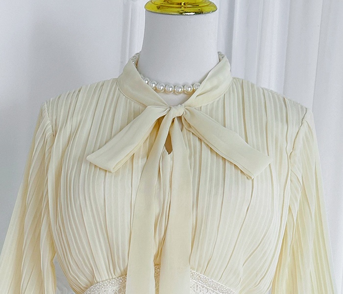 Pinched waist mermaid temperament court style dress