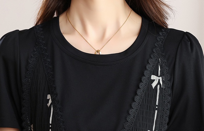 Summer small fellow A-line pinched waist dress