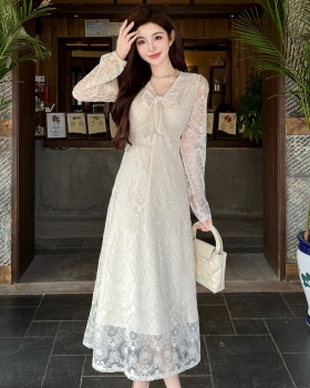 France style embroidery Casual spring and summer dress
