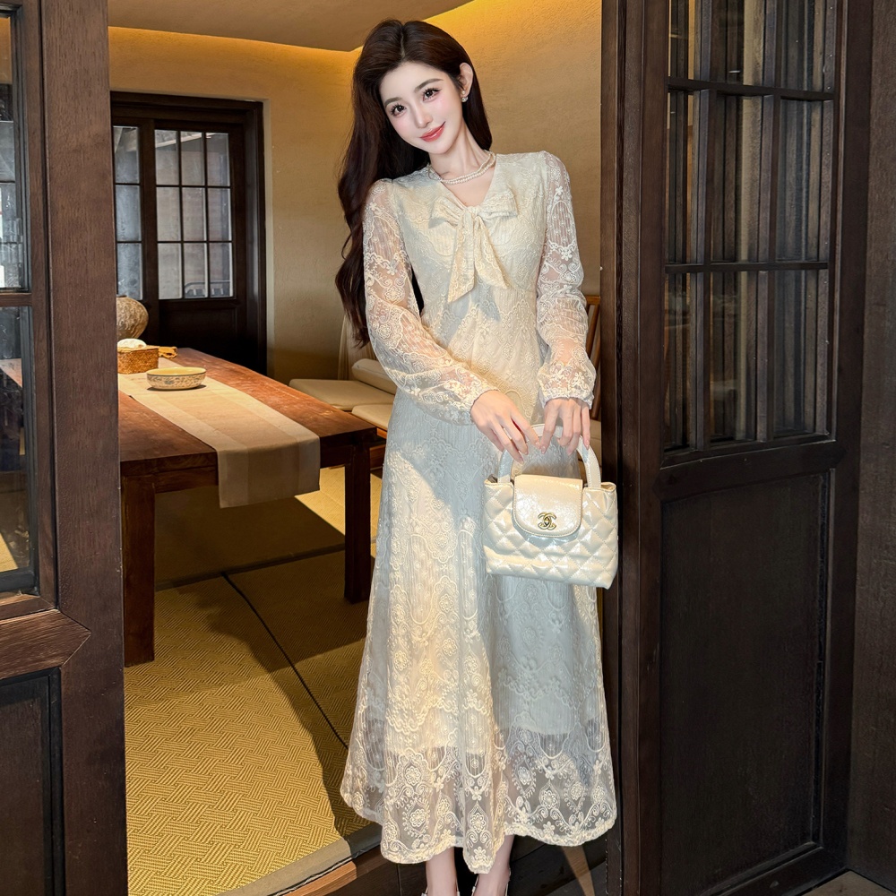 France style embroidery Casual spring and summer dress