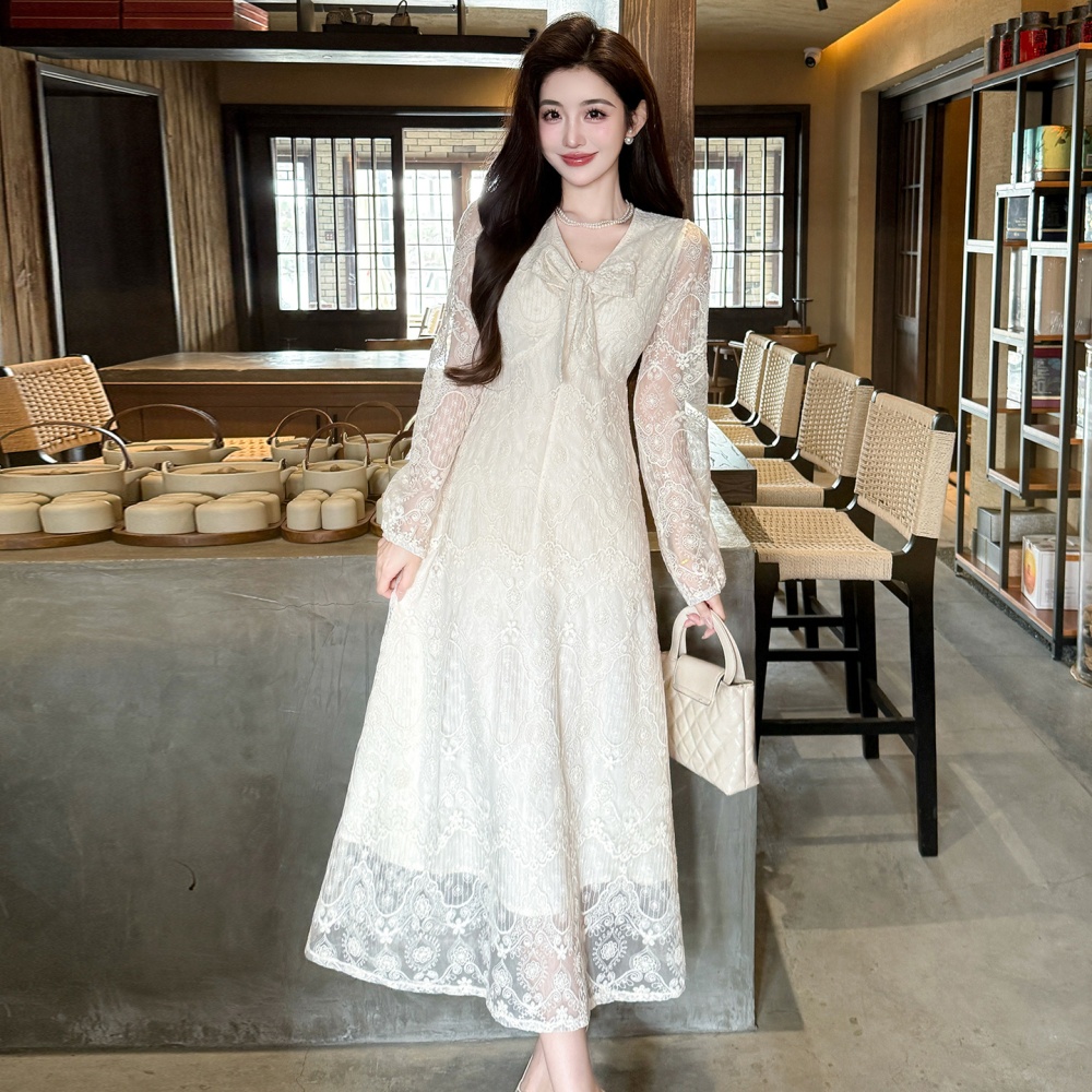 France style embroidery Casual spring and summer dress