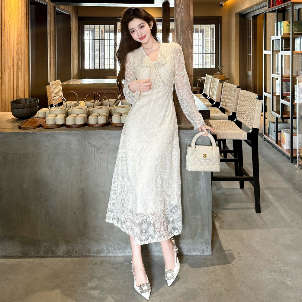 France style embroidery Casual spring and summer dress