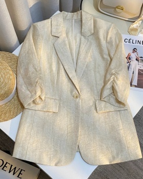 Beige Western style coat thin business suit for women