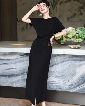 Intellectuality summer long dress fat split dress for women