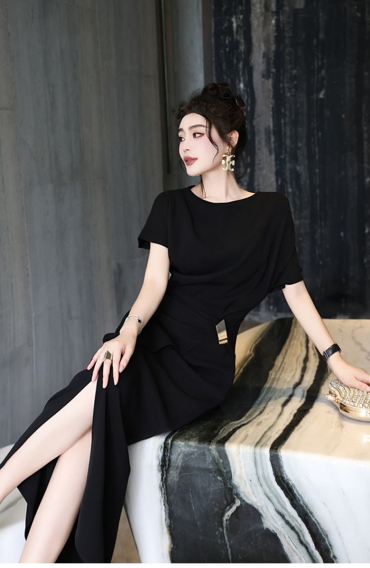 Intellectuality summer long dress fat split dress for women