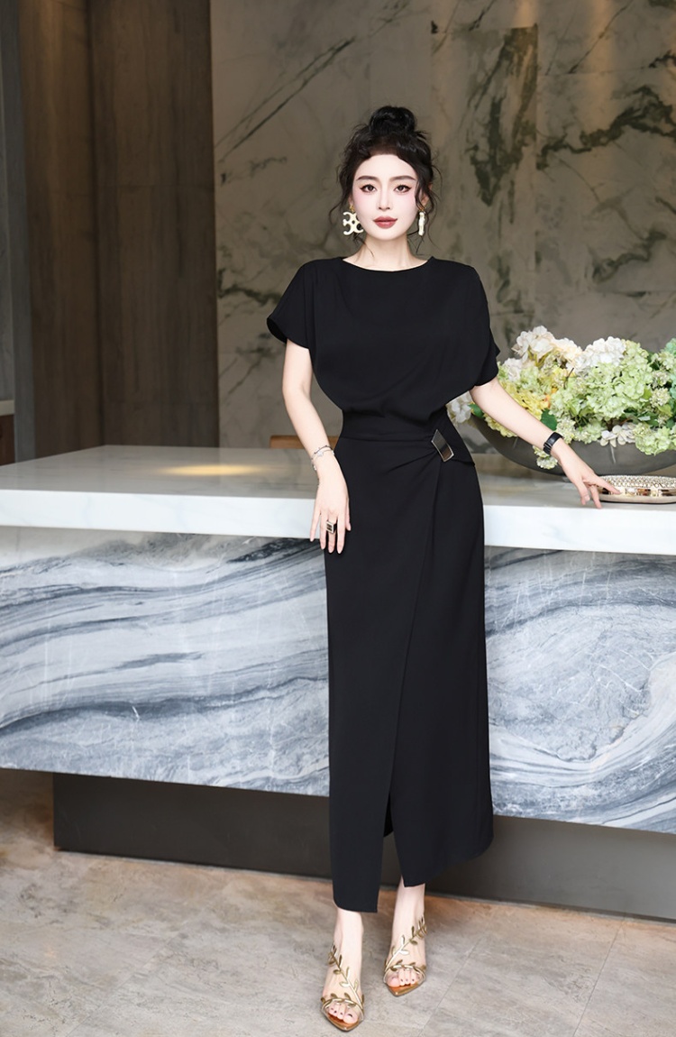 Intellectuality summer long dress fat split dress for women