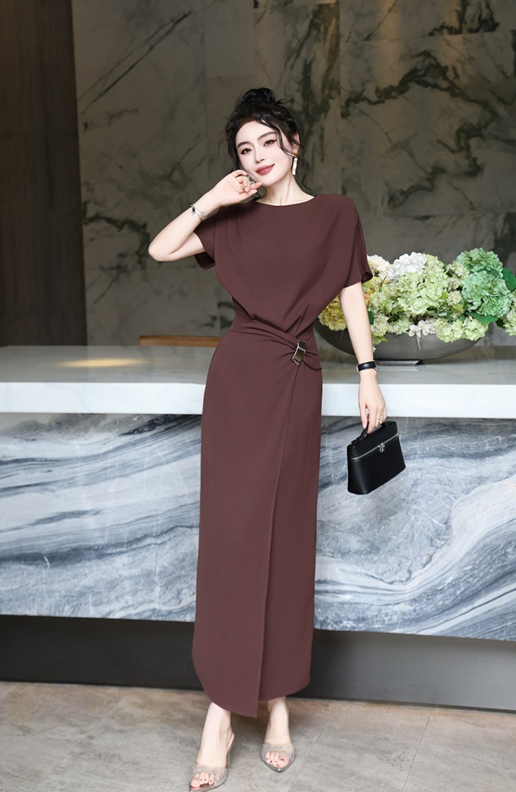 Intellectuality summer long dress fat split dress for women