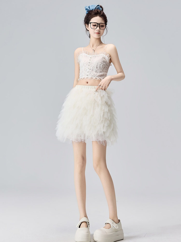 Thick and disorderly skirt short skirt for women