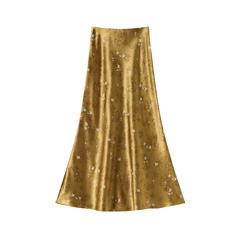 Mermaid stereoscopic long dress printing long skirt