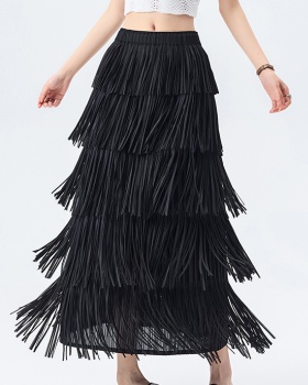 Slim summer all-match fold skirt for women