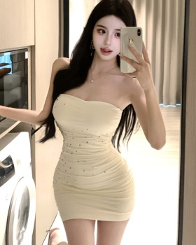 Package hip wrapped chest dress summer sexy T-back