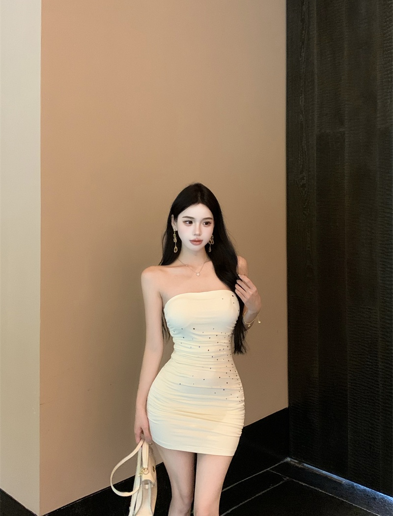 Package hip wrapped chest dress summer sexy T-back