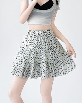 A-line high waist short culottes floral summer short skirt