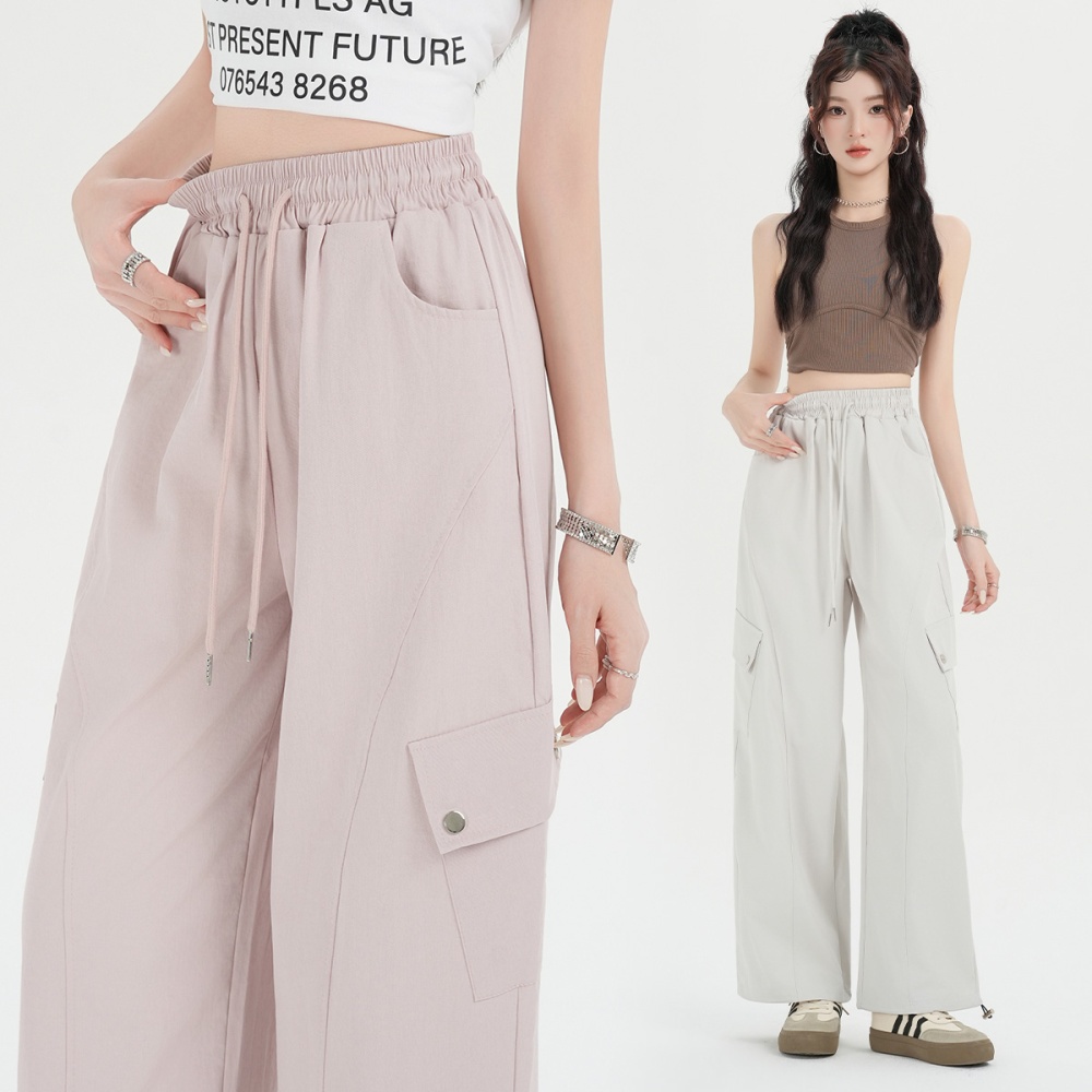 Loose all-match work pants slim sports long pants for women