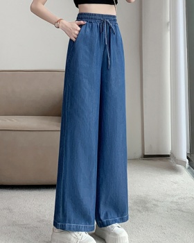 Straight pants wide leg pants summer jeans for women