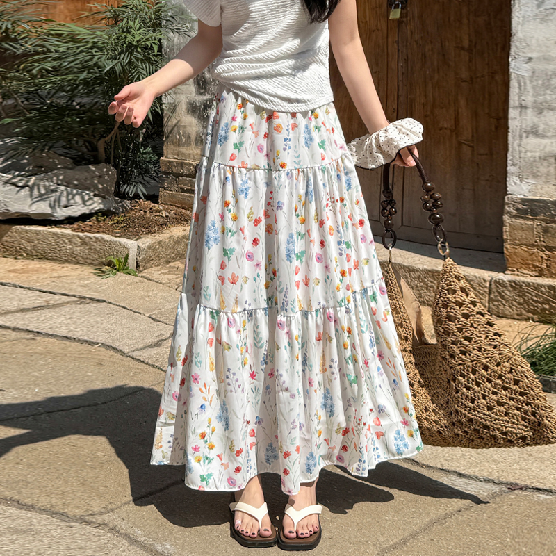 High waist skirt long long skirt for women