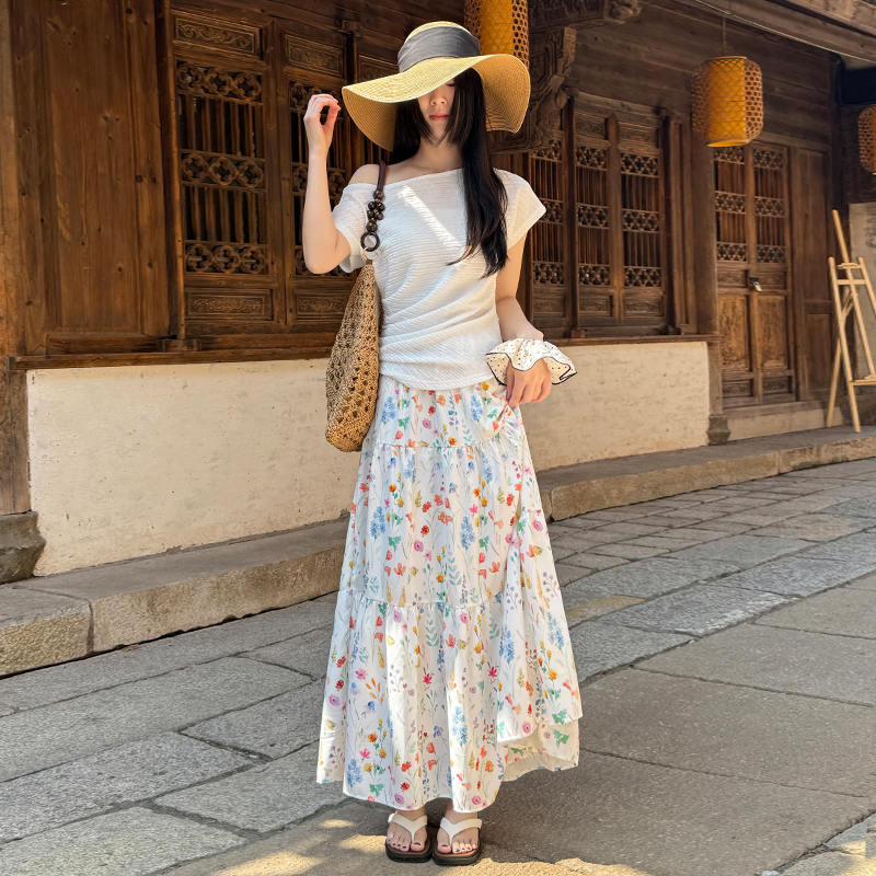 High waist skirt long long skirt for women