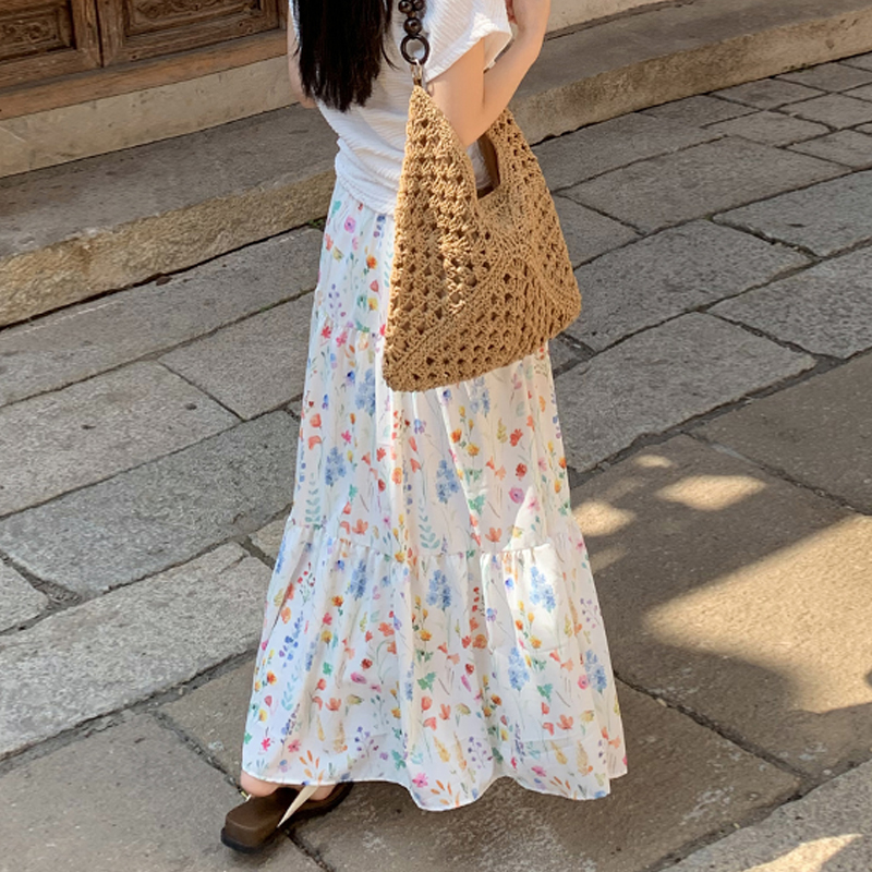 High waist skirt long long skirt for women