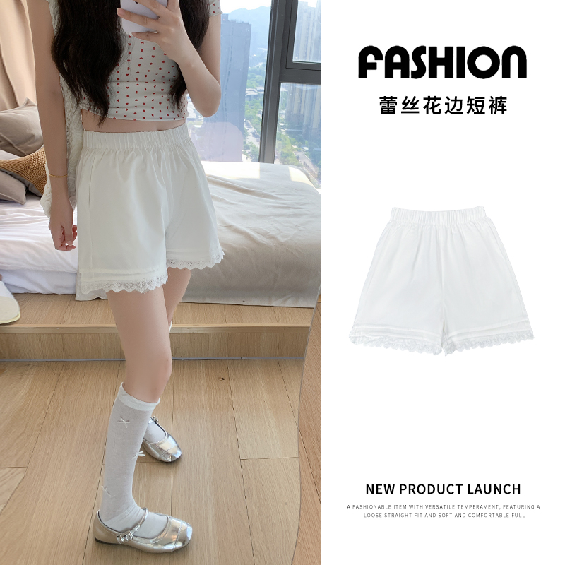 Summer sports shorts small fellow wide leg pants for women