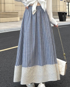 Long temperament high waist skirt for women