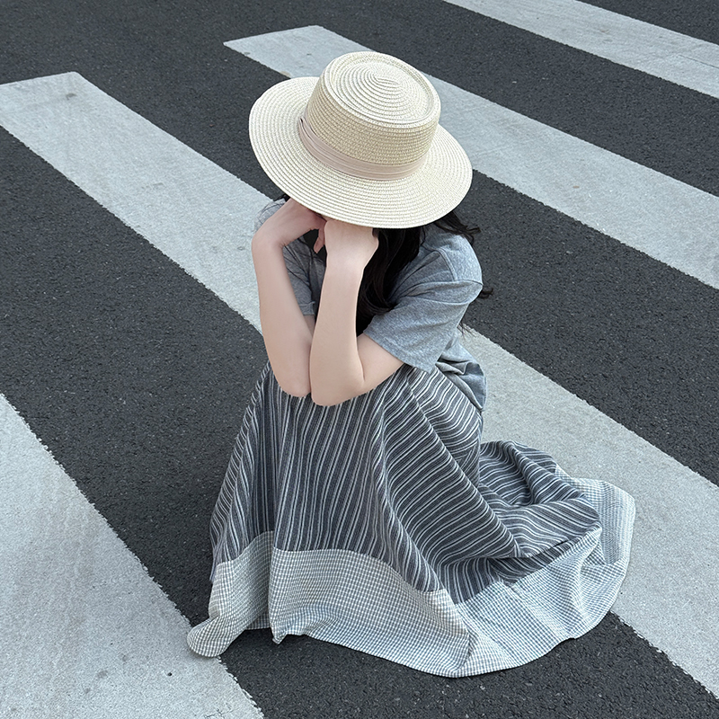 Long temperament high waist skirt for women