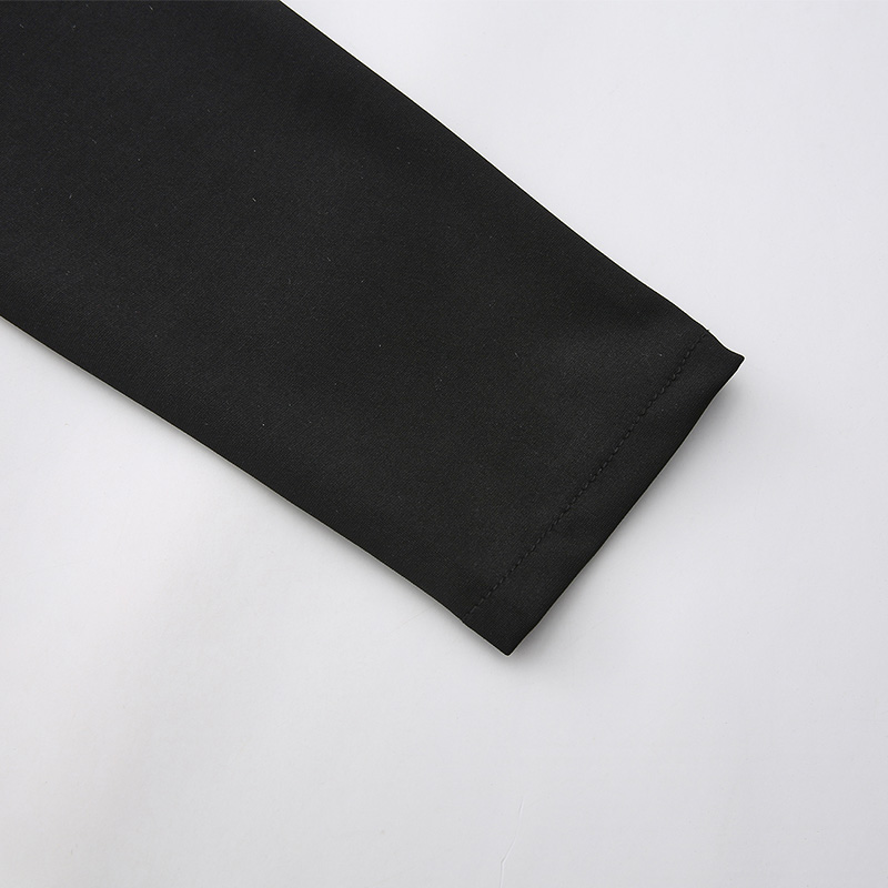 Splice long sleeve jacquard dress spring retro formal dress