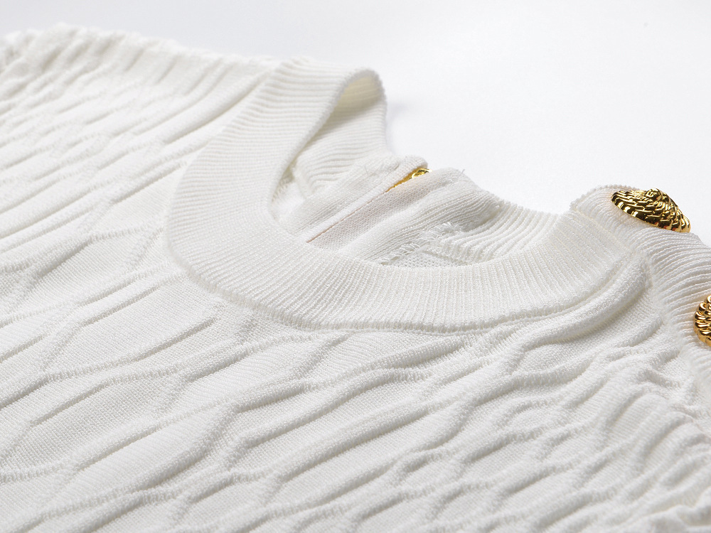 Temperament A-line T-back chanelstyle pinched waist dress