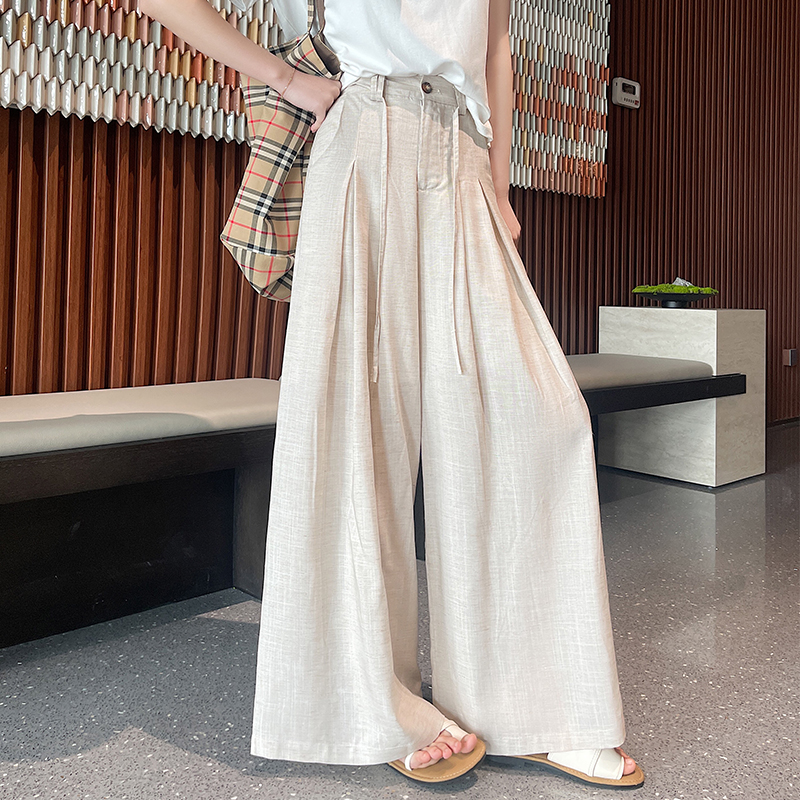 Hold abdomen spring and summer pants light casual pants