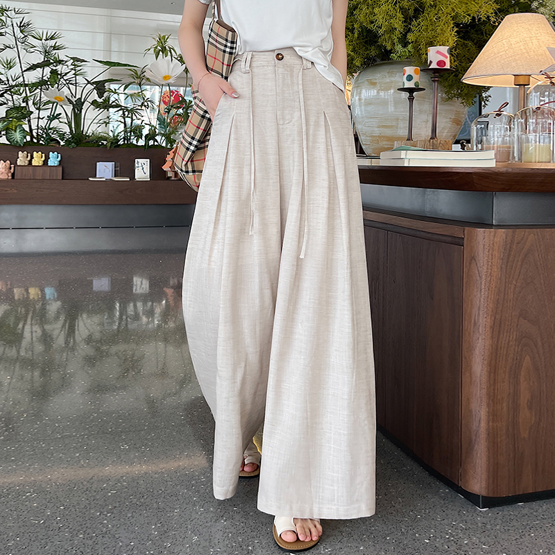 Hold abdomen spring and summer pants light casual pants