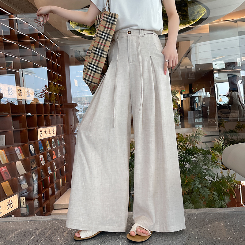 Hold abdomen spring and summer pants light casual pants