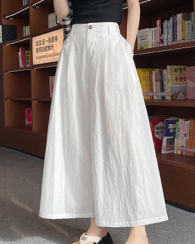 Seven tenths nine tenths wide leg pants for women